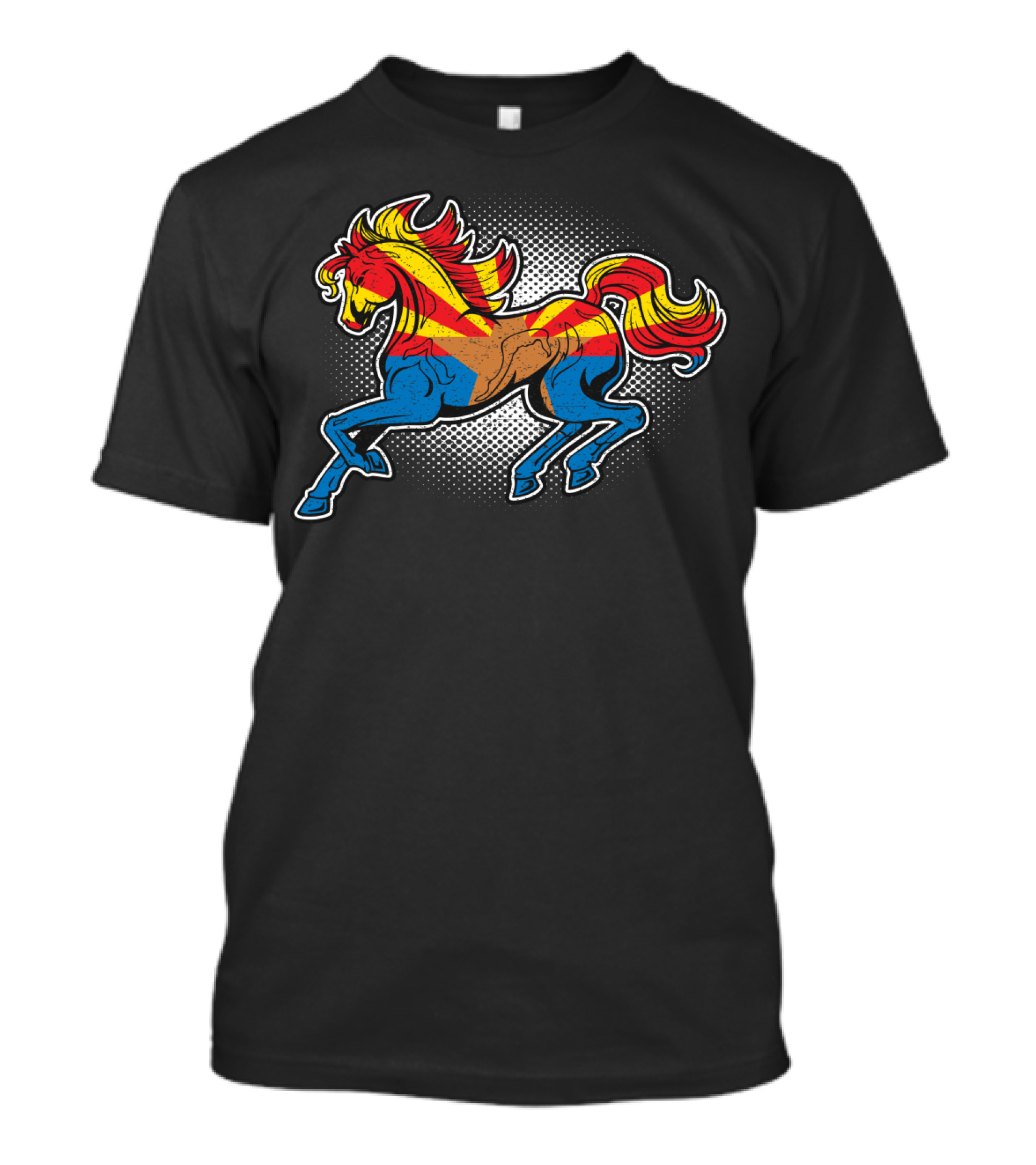 Arizona State Flag Galloping Horse T-Shirt