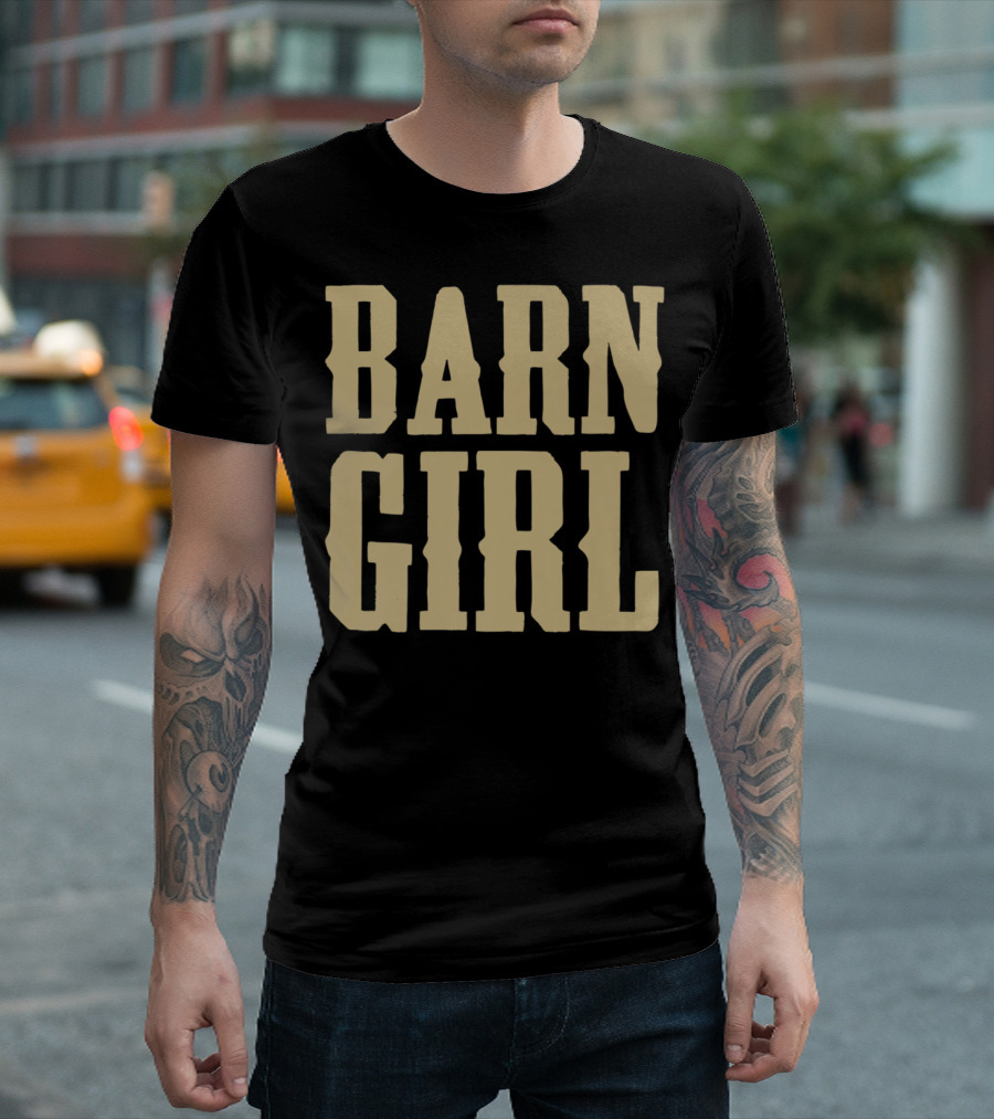 Barn Girl Funny Horse Lover 1 Retro Western T-Shirt