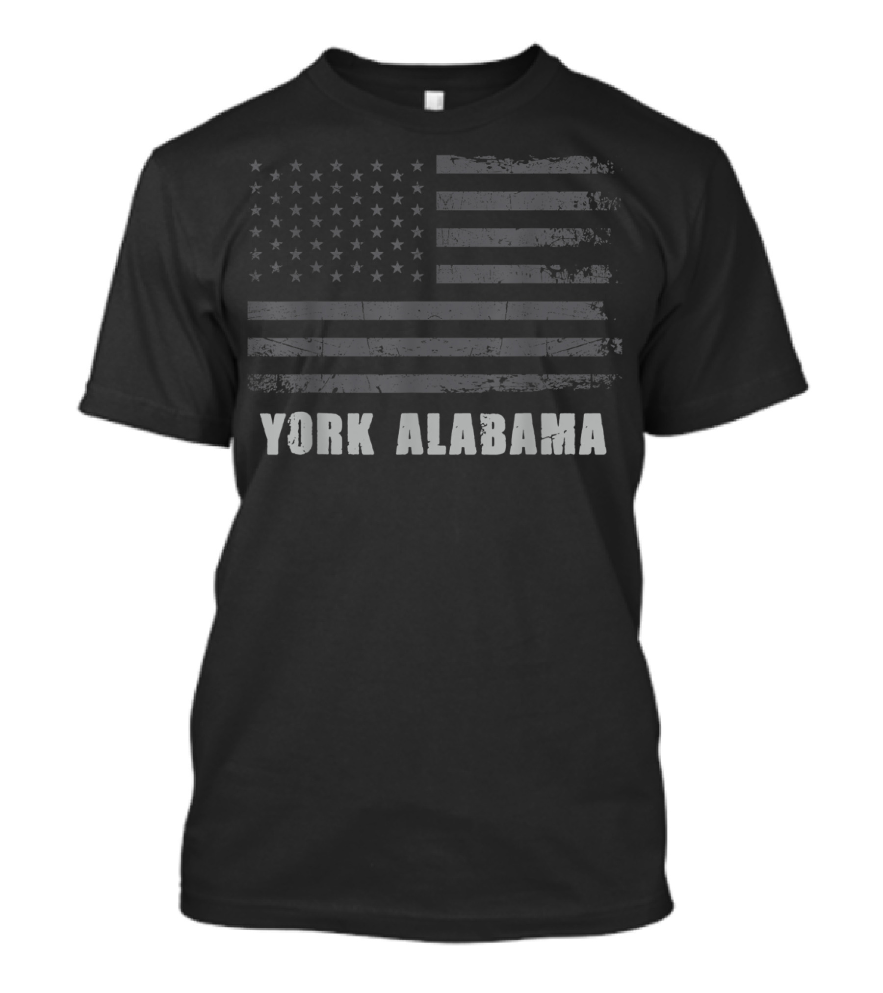 York Alabama American Flag USA Patriotic T-Shirt