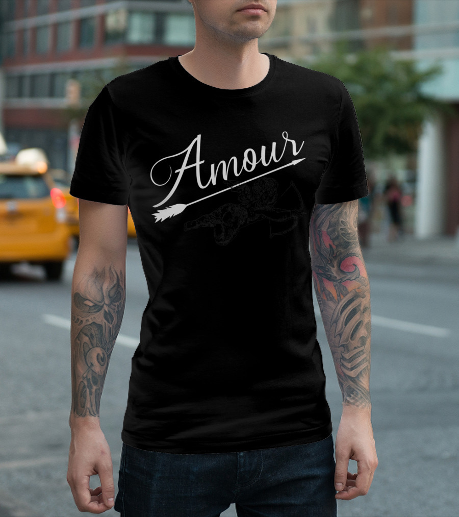 Amour Cupid Arrow French Romance T-Shirt