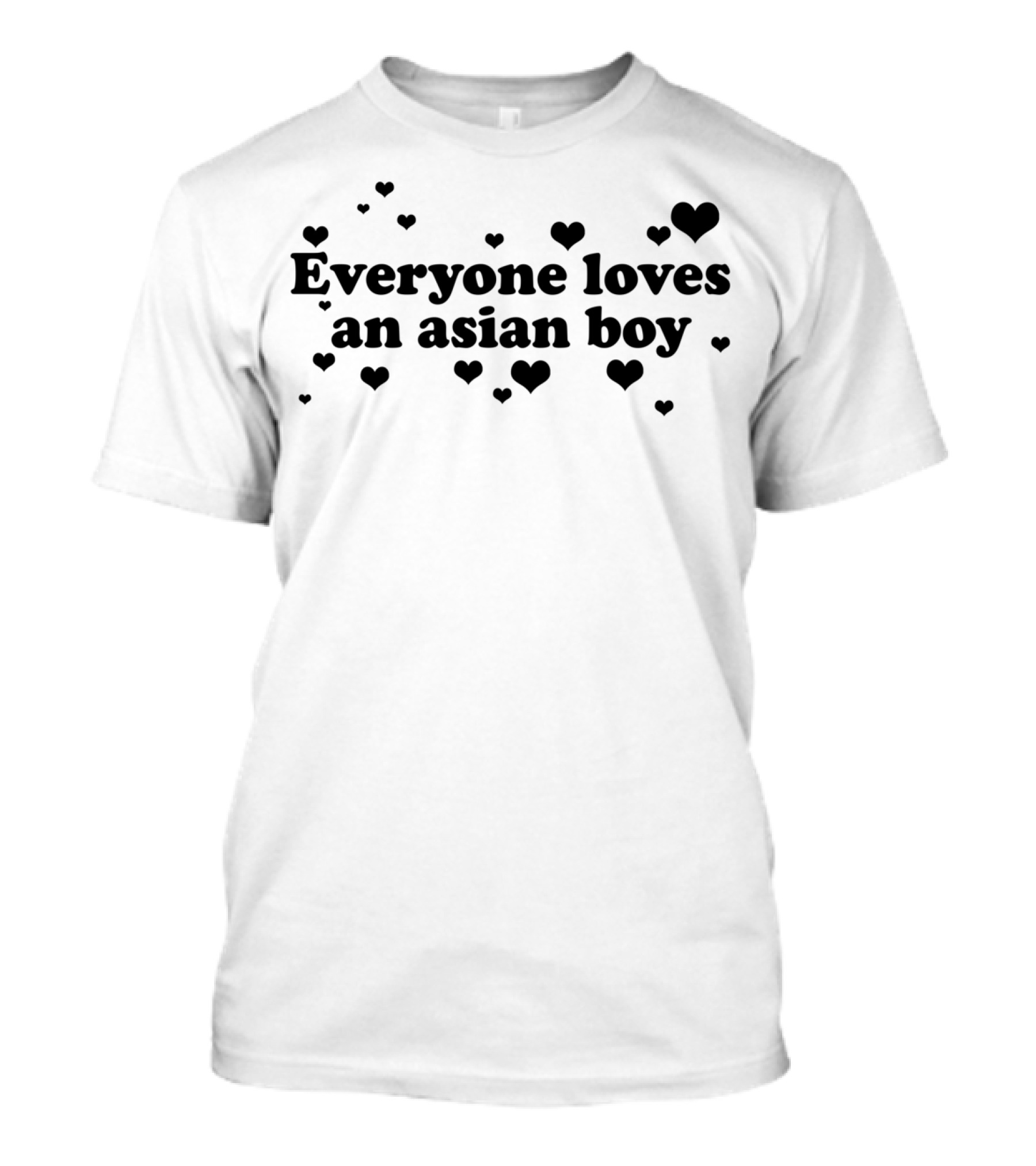 Everyone Loves An Asian Boy With Hearts T-Shirt