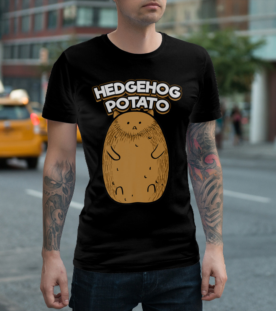 Hedgehog Potato Funny Cute Fat Potato Animals T-Shirt
