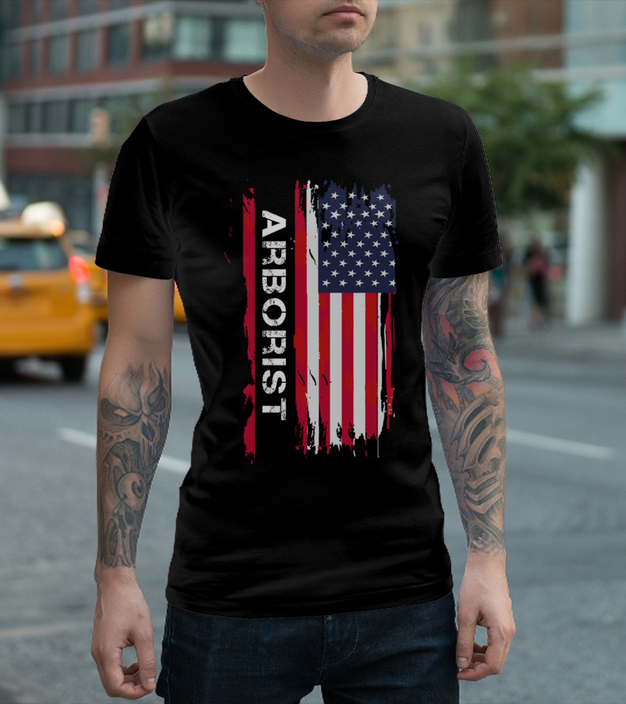 ARBoRIST American Flag Vertical Brushstroke T-Shirt