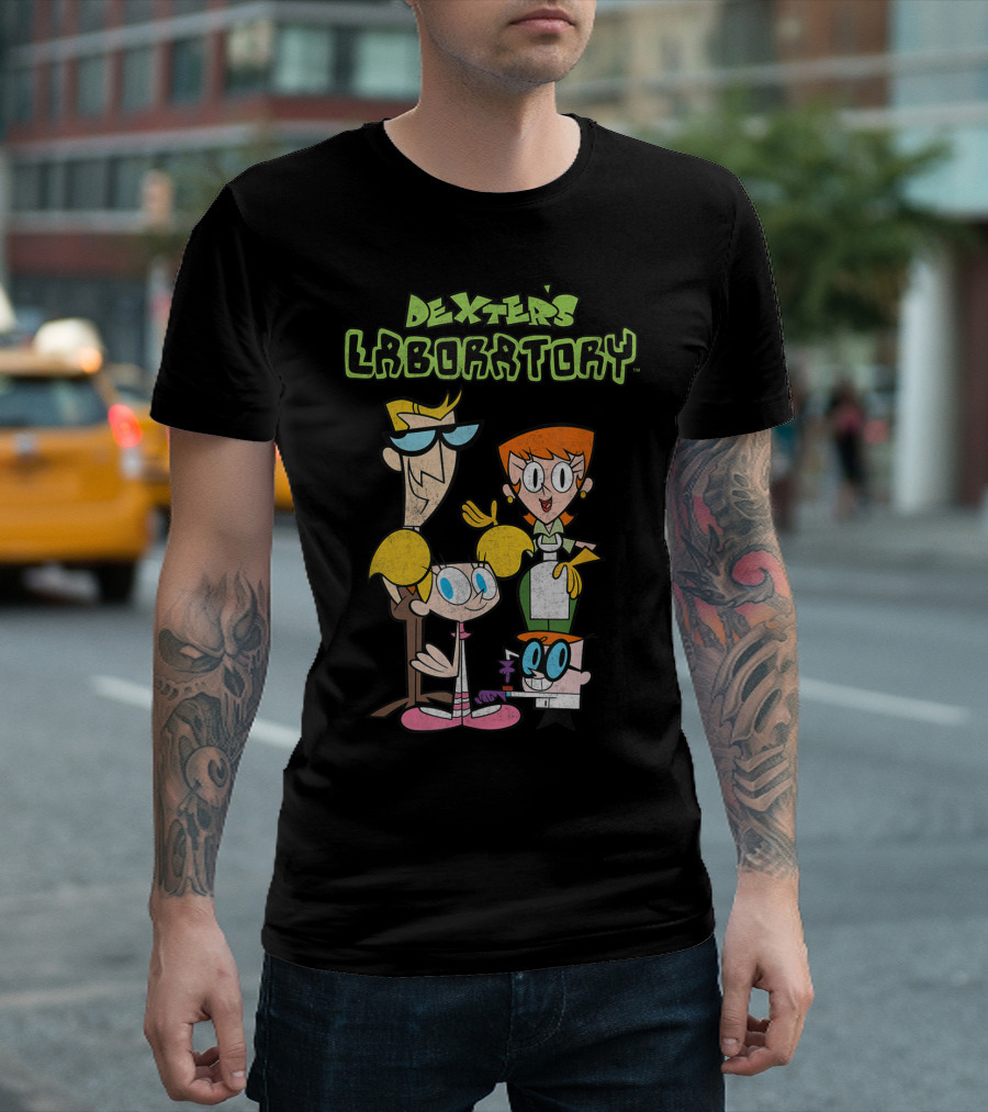 Dexter's Laboratory Cartoon Network Characters Family Group T-Shirt