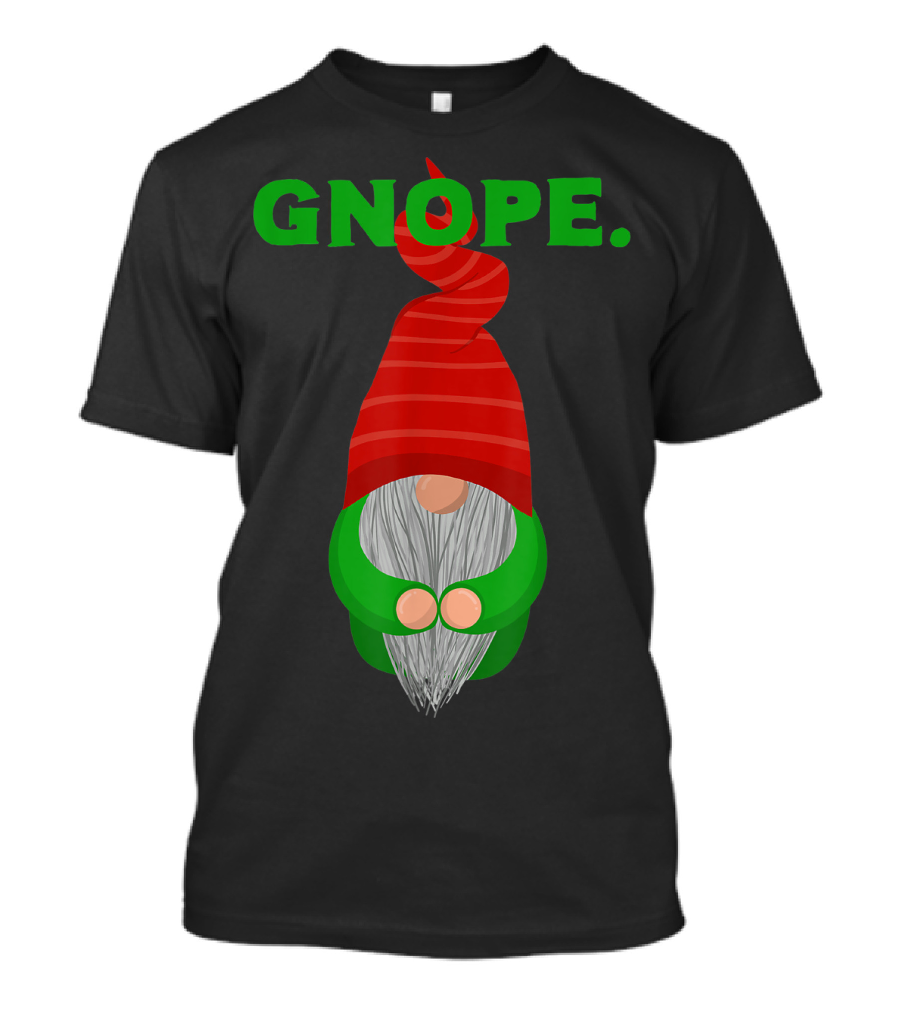 Gnome Nope Funny Christmas Winter Swedish T-Shirt