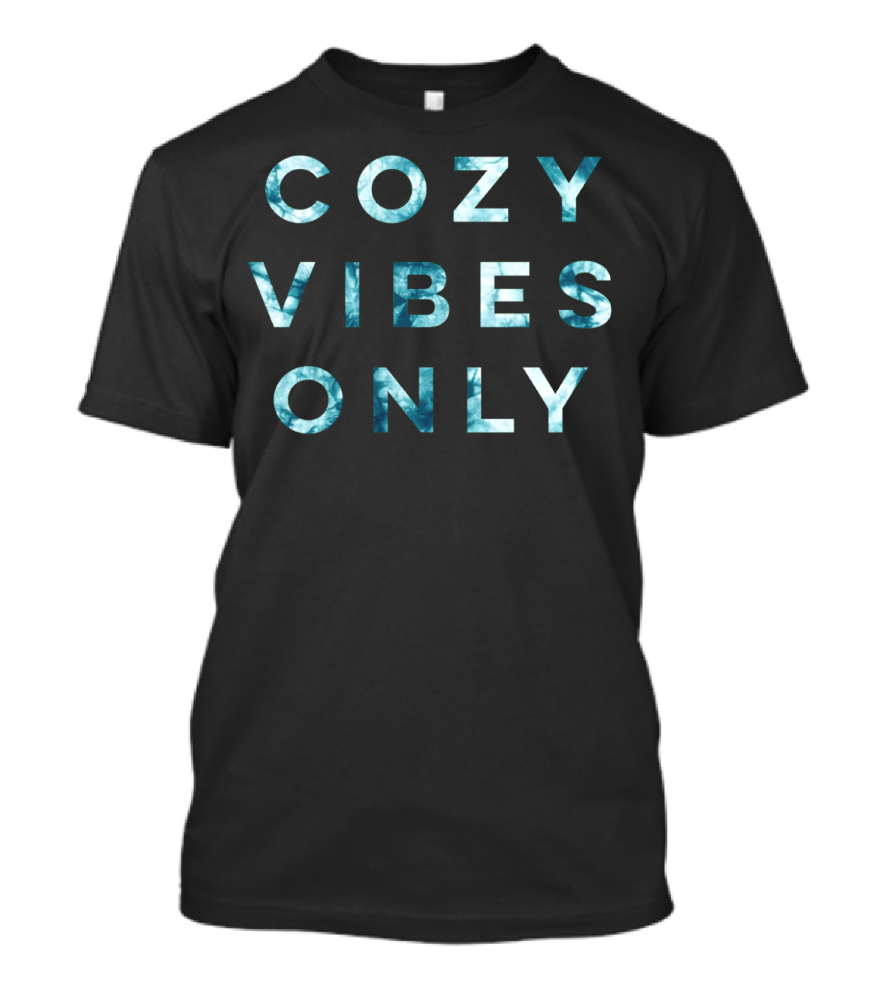 Cozy Vibes Only Tie Dye Text T-Shirt