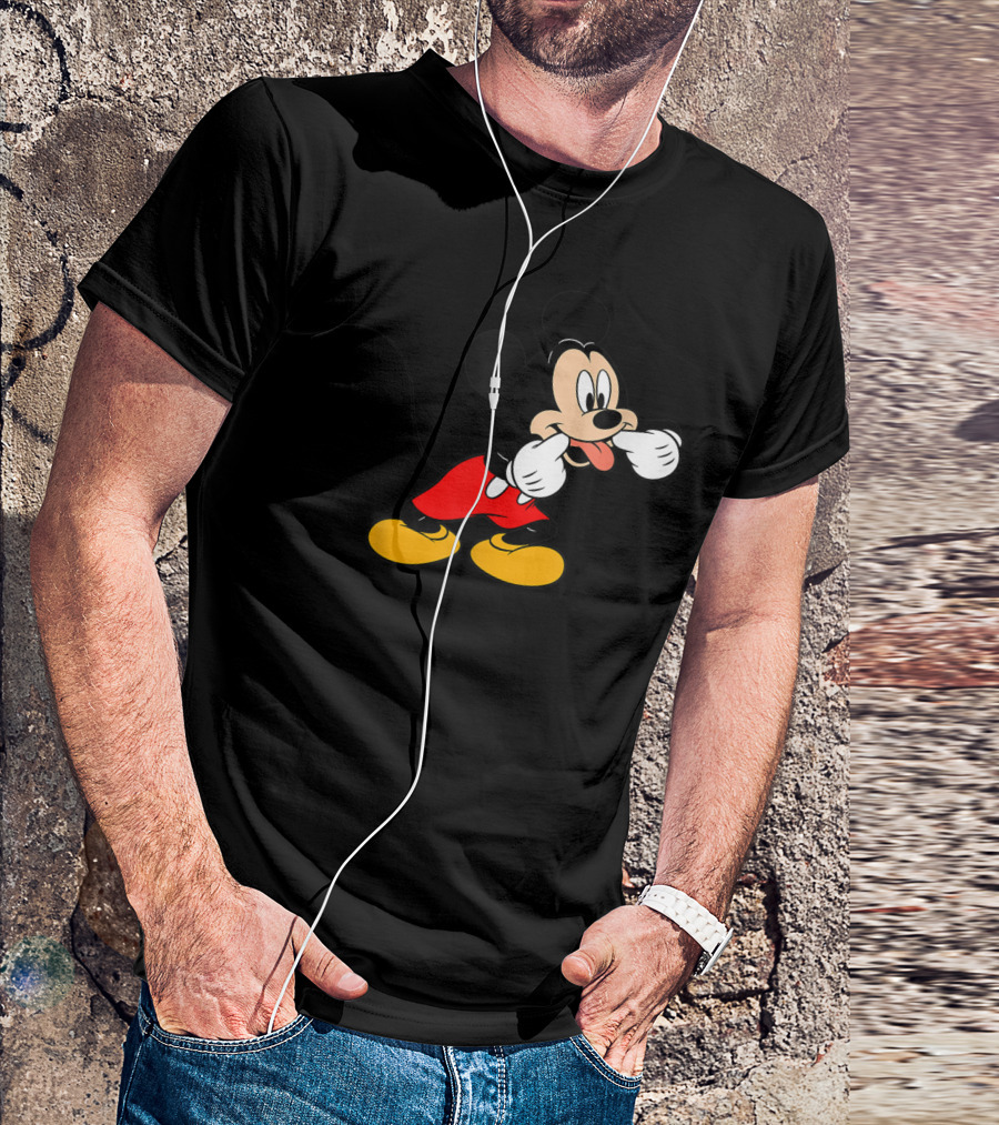 Disney Mickey Mouse Silly Face Classic Character T-Shirt