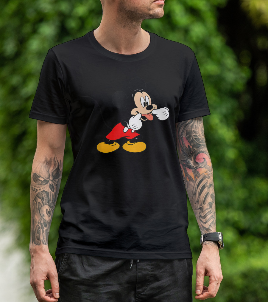 Disney Mickey Mouse Silly Face Classic Character T-Shirt