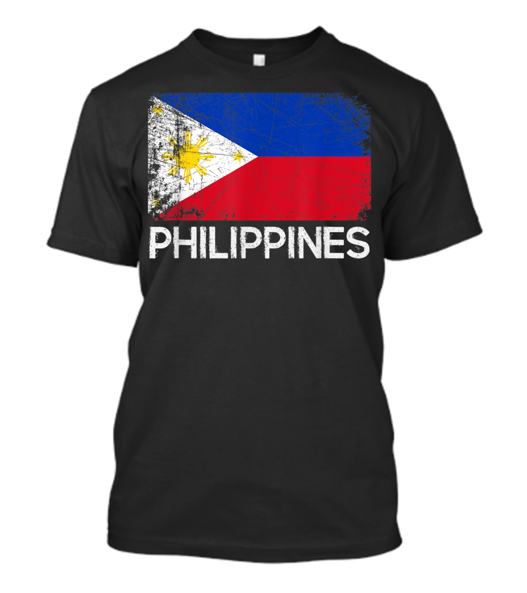 Philippines Vintage Filipino Flag Design Made In Philippines T-Shirt