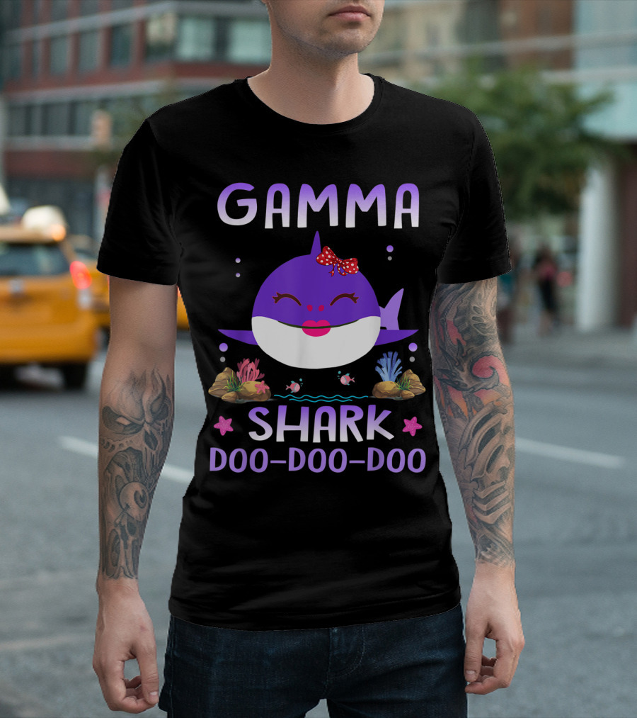 Gamma Shark Doo Doo Doo Matching Family Shark T-Shirt