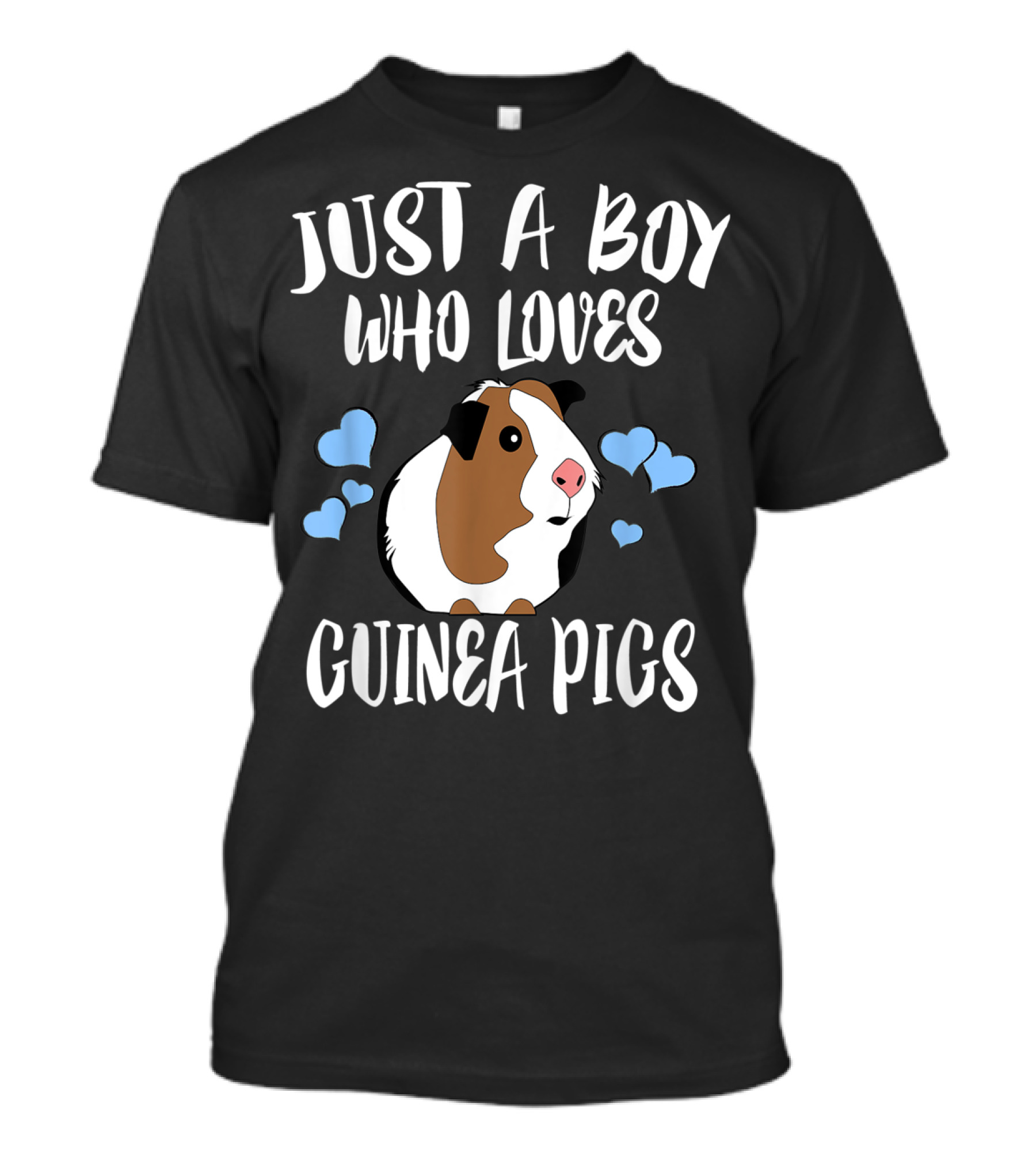 Just A Boy Who Loves Guinea Pigs With Heart Pet Lover T-Shirt