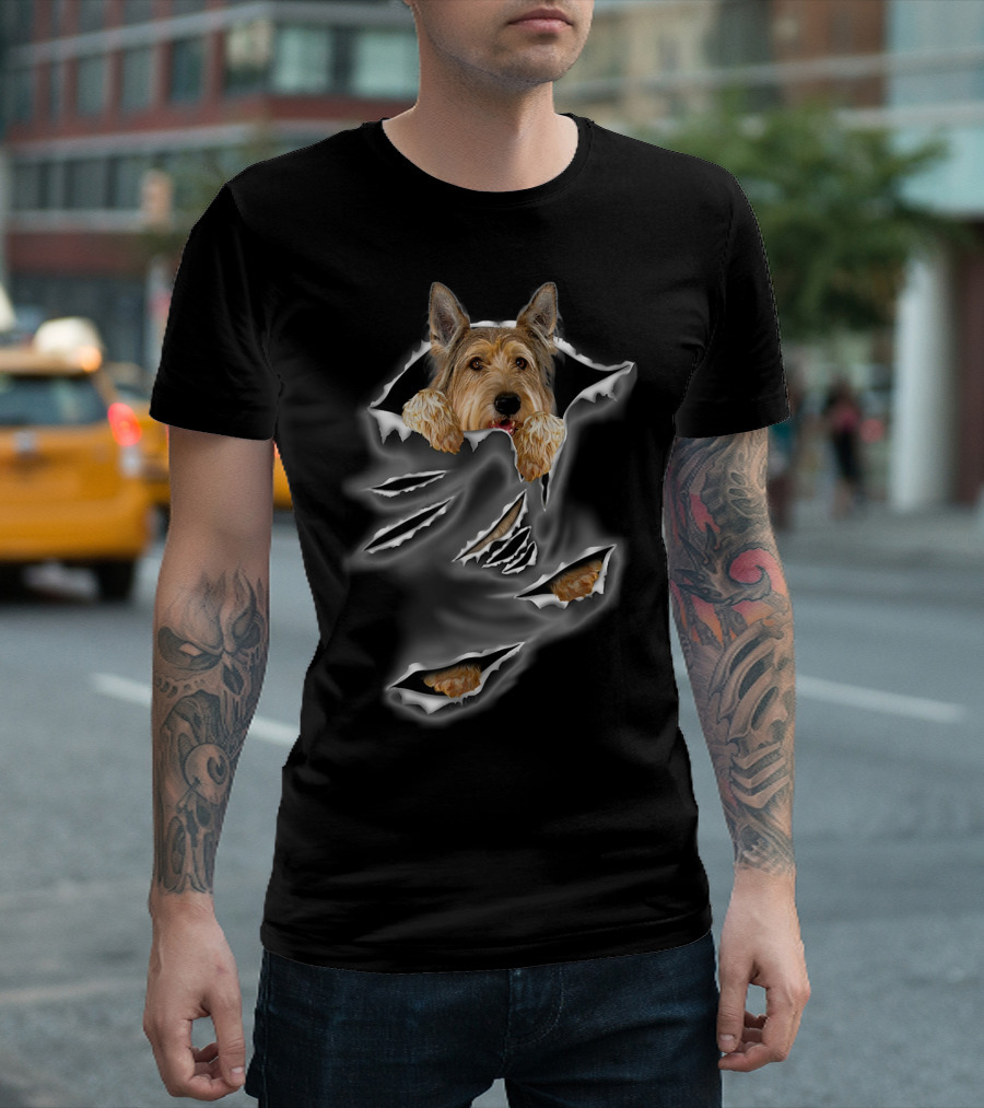 Berger Picard Scratch Dog Torn Pocket T-Shirt