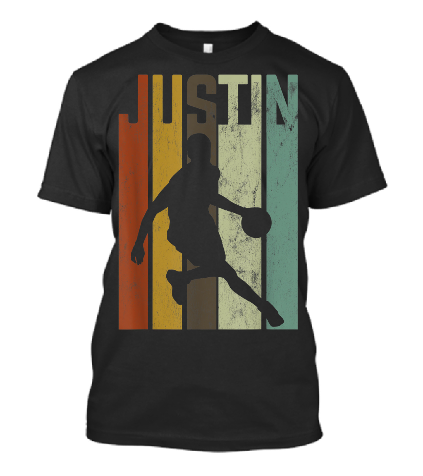 Justin Retro Basketball T-Shirt