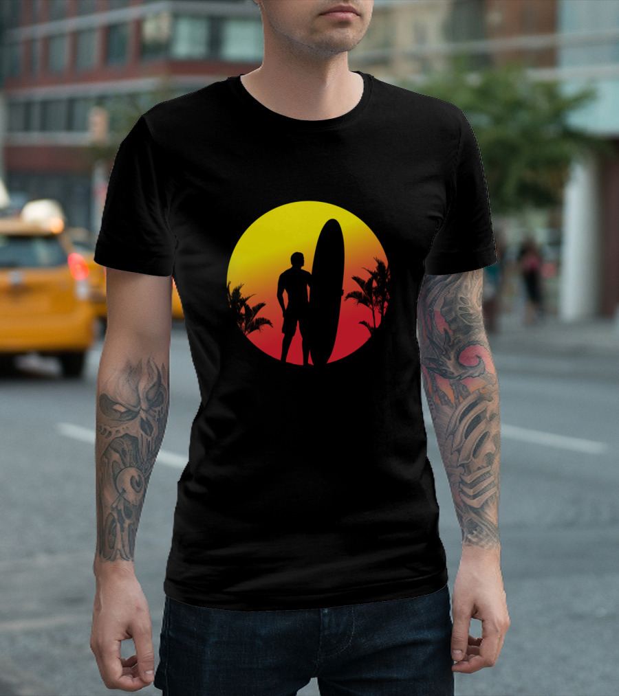 Los Angeles California Surf Fan Surfer Hermosa Redondo Venice Malibu Zuma Manhattan T-Shirt