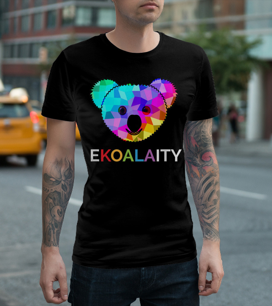 Ekoalaity Rainbow Koala Pride LGBT T-Shirt