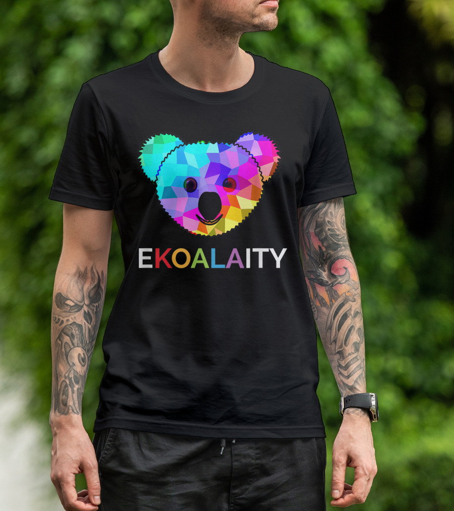 Ekoalaity Rainbow Koala Pride LGBT T-Shirt