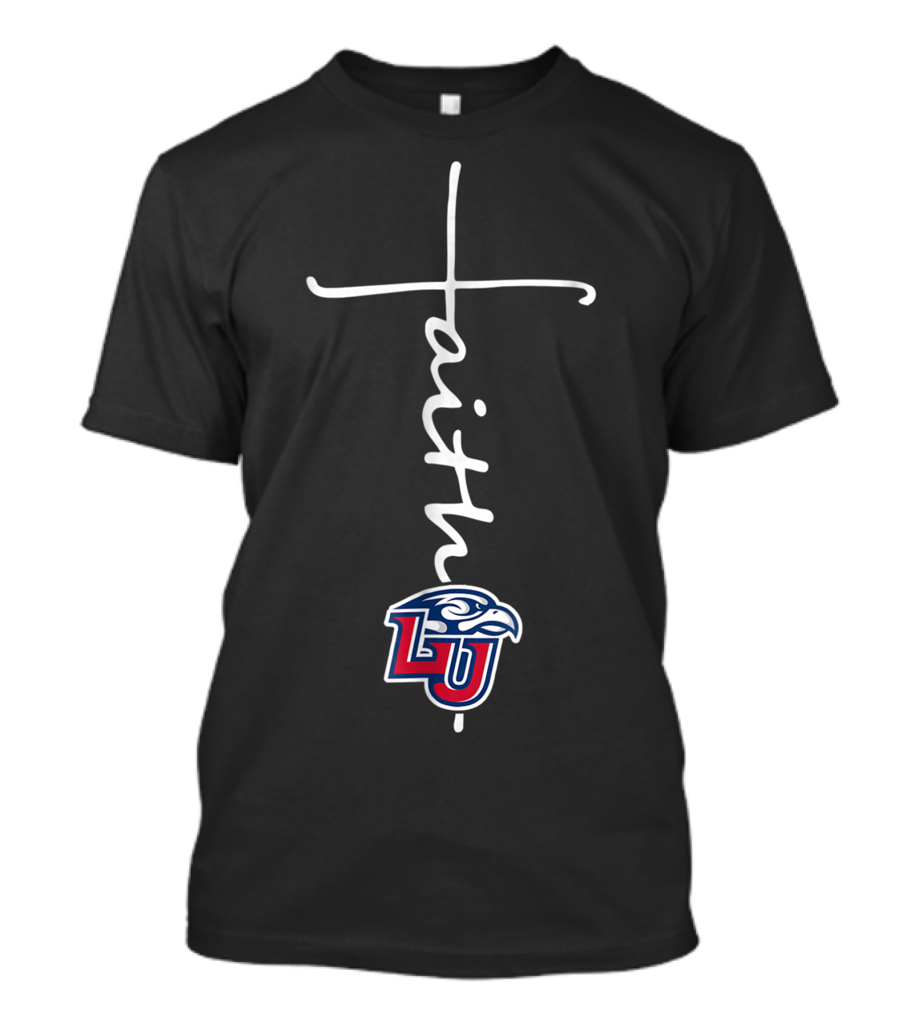 Liberty Flames LU Faith Cross Shape T-Shirt