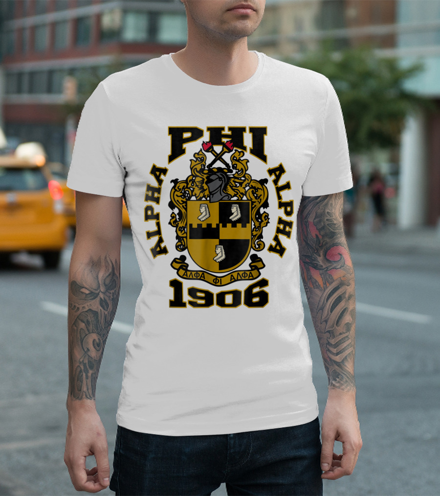 Alpha Phi Alpha Fraternity Crest 1906 ΑΦΑ T-Shirt