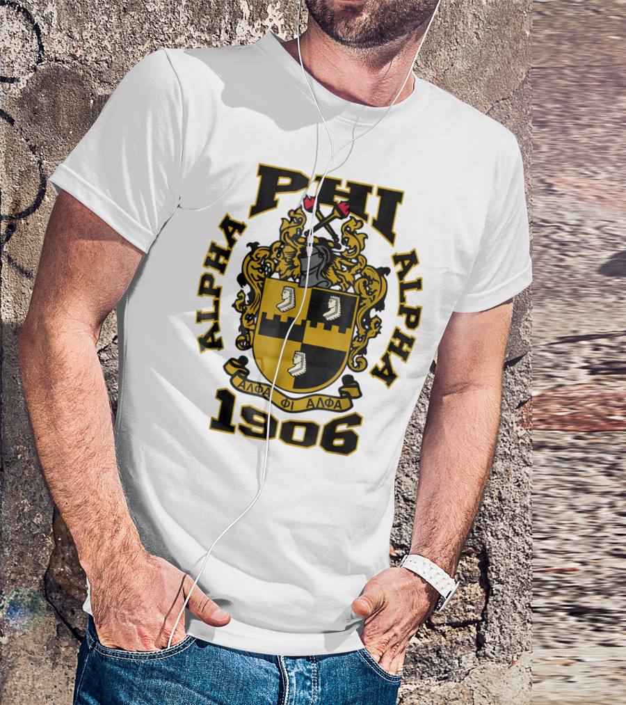 Alpha Phi Alpha Fraternity Crest 1906 ΑΦΑ T-Shirt