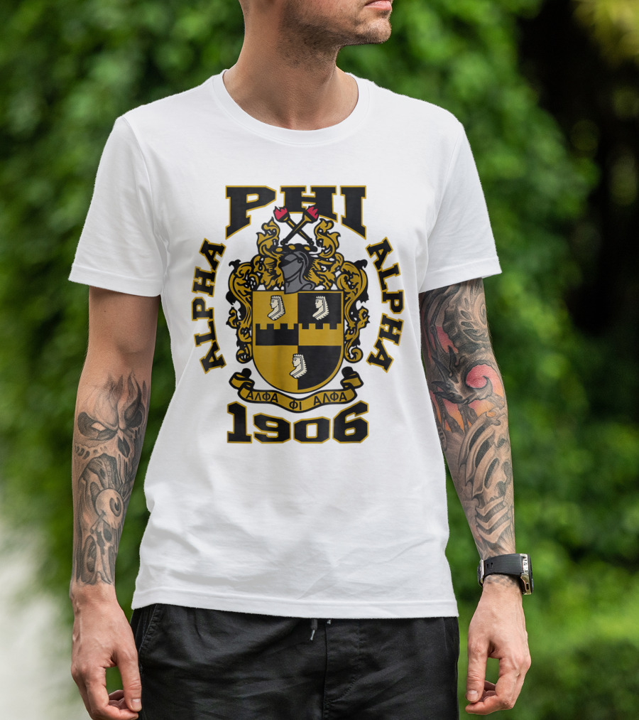 Alpha Phi Alpha Fraternity Crest 1906 ΑΦΑ T-Shirt