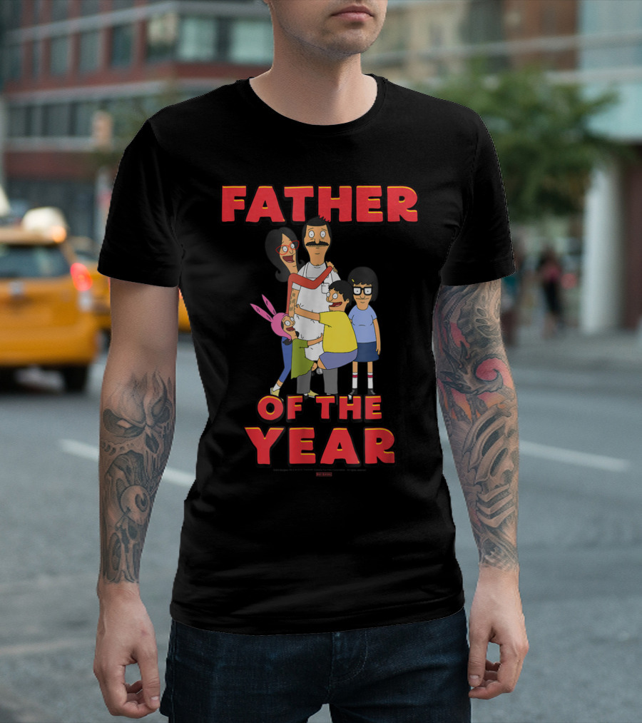 Bob's Burgers Father Of The Year Family Hug Group T-Shirt