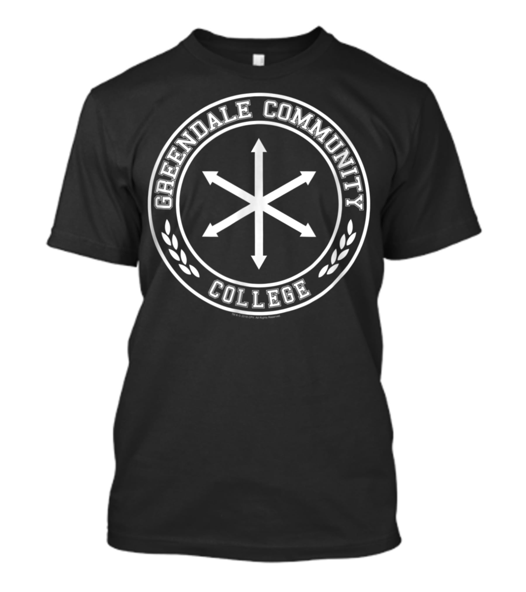 Greendale Community College Seal Emblem With Arrows T-Shirt