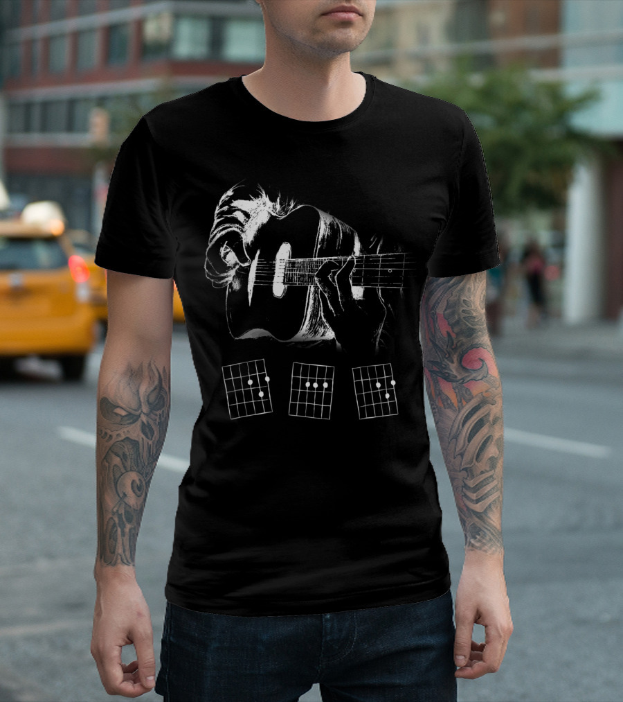 Dad Guitar Chords Diagram T-Shirt