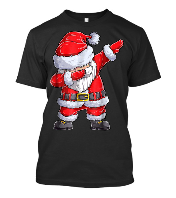 Dabbing Santa Christmas Boys Holiday Dance T-Shirt