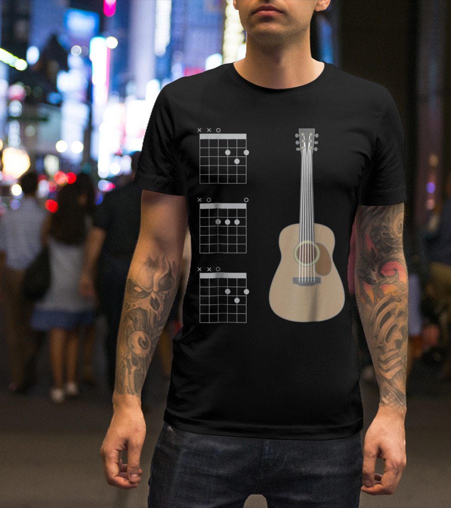 Dad Great Acoustic Guitar Chords T-Shirt