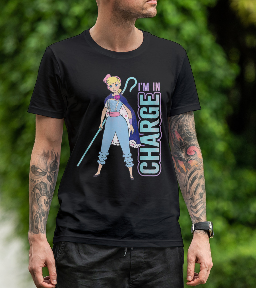 Disney Pixar Toy Story 4 Bo Peep I'm In Charge Character Pose T-Shirt
