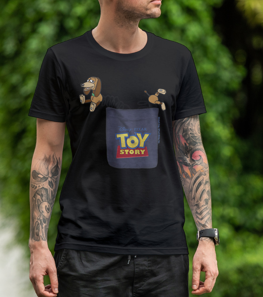 Toy Story Slinky Dog Disney Pixar Pocket T-Shirt