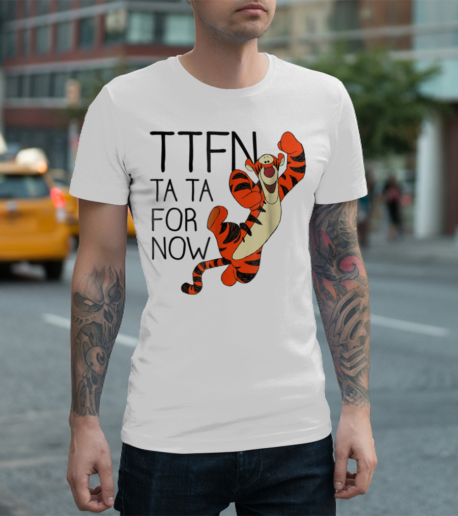 Disney Winnie the Pooh Tigger TTFN Ta Ta for Now T-Shirt