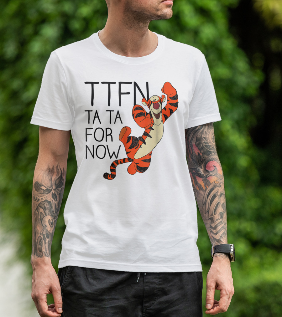 Disney Winnie The Pooh Tigger TTFN Ta Ta For Now T-Shirt