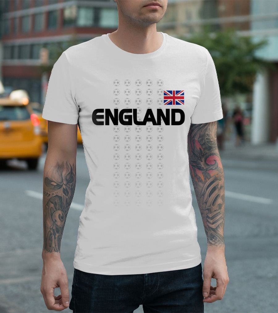 England Soccer English National Team Fan Flag T-Shirt