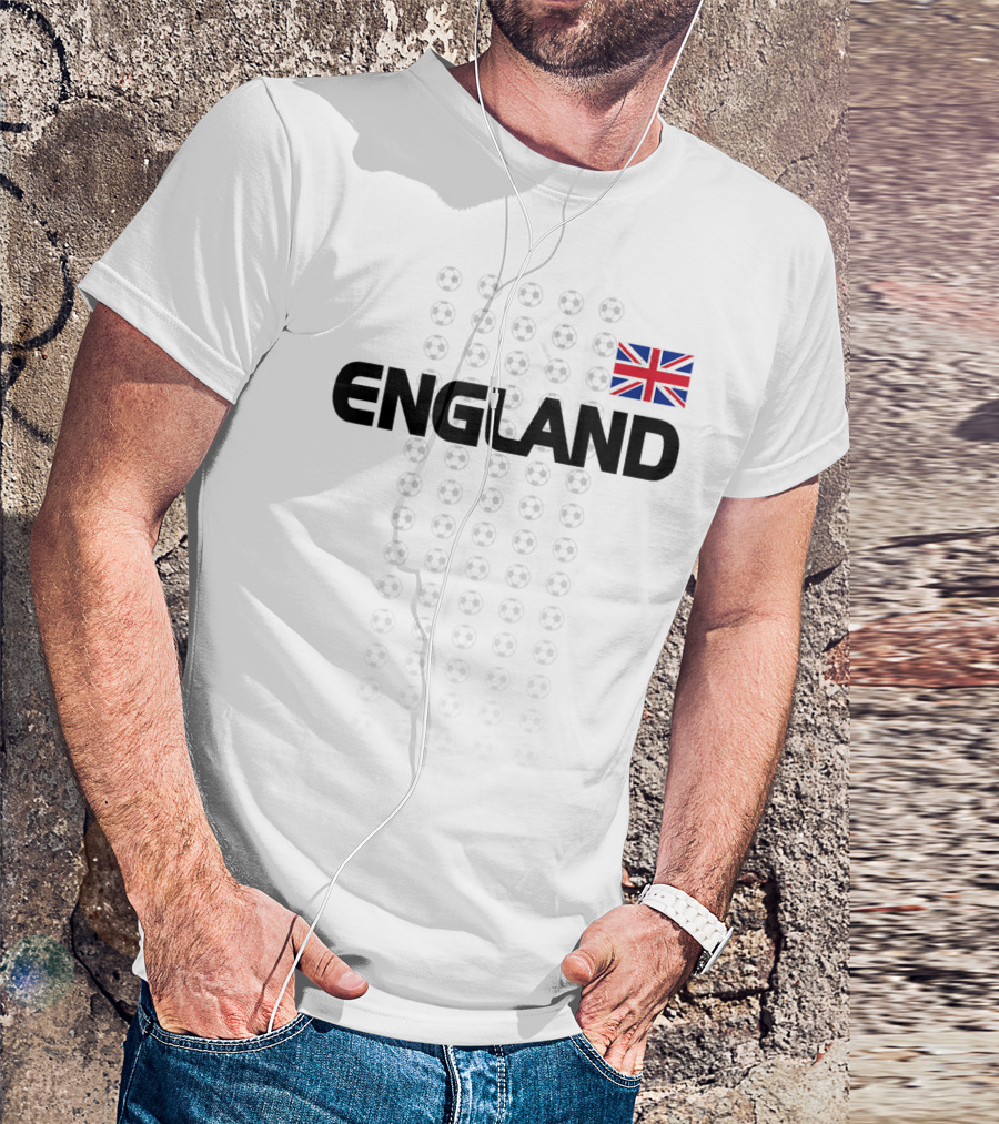 England Soccer English National Team Fan Flag T-Shirt
