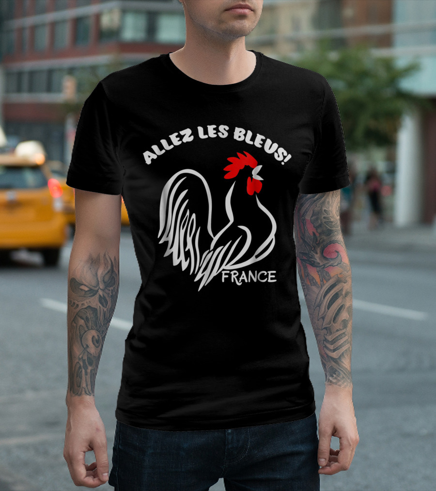 Allez Les Bleus France Soccer Football World Jersey T-Shirt
