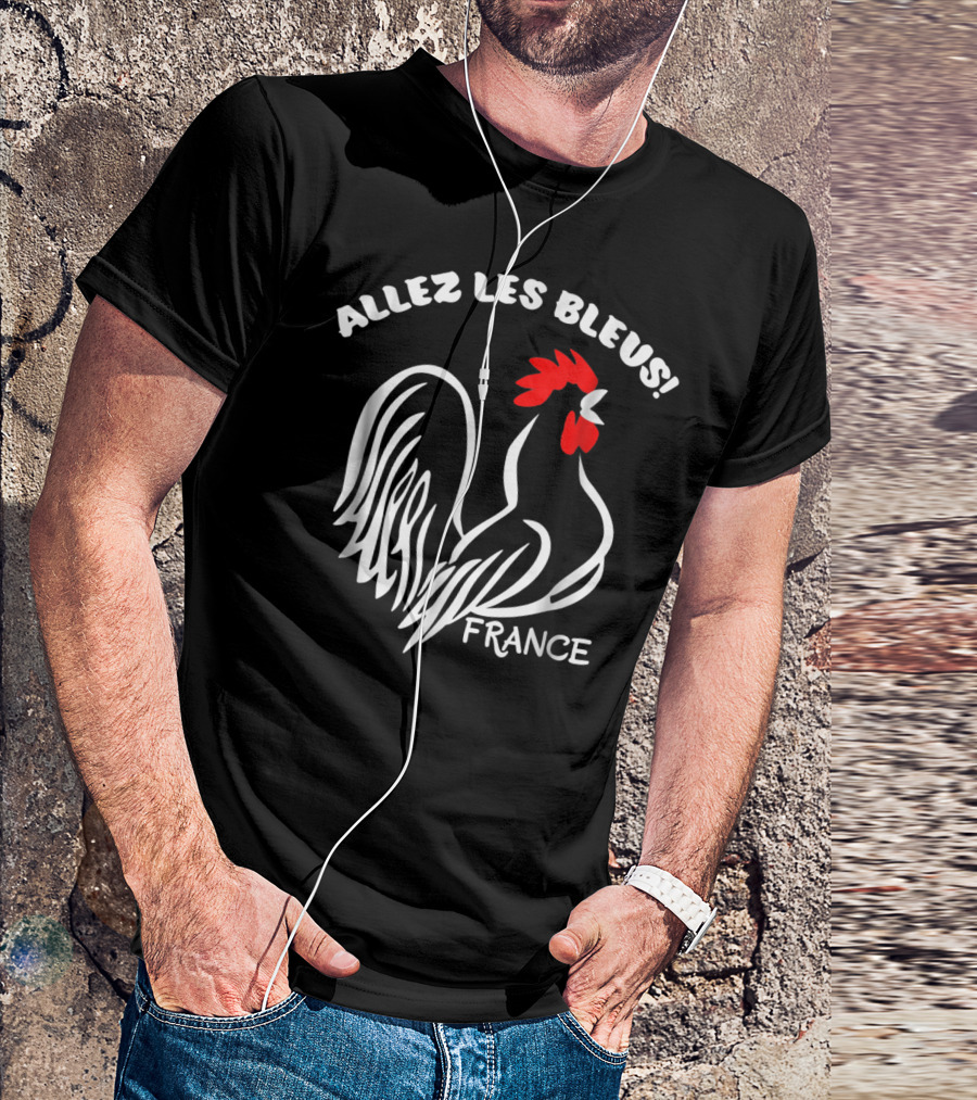 Allez Les Bleus France Soccer Football World Jersey T-Shirt