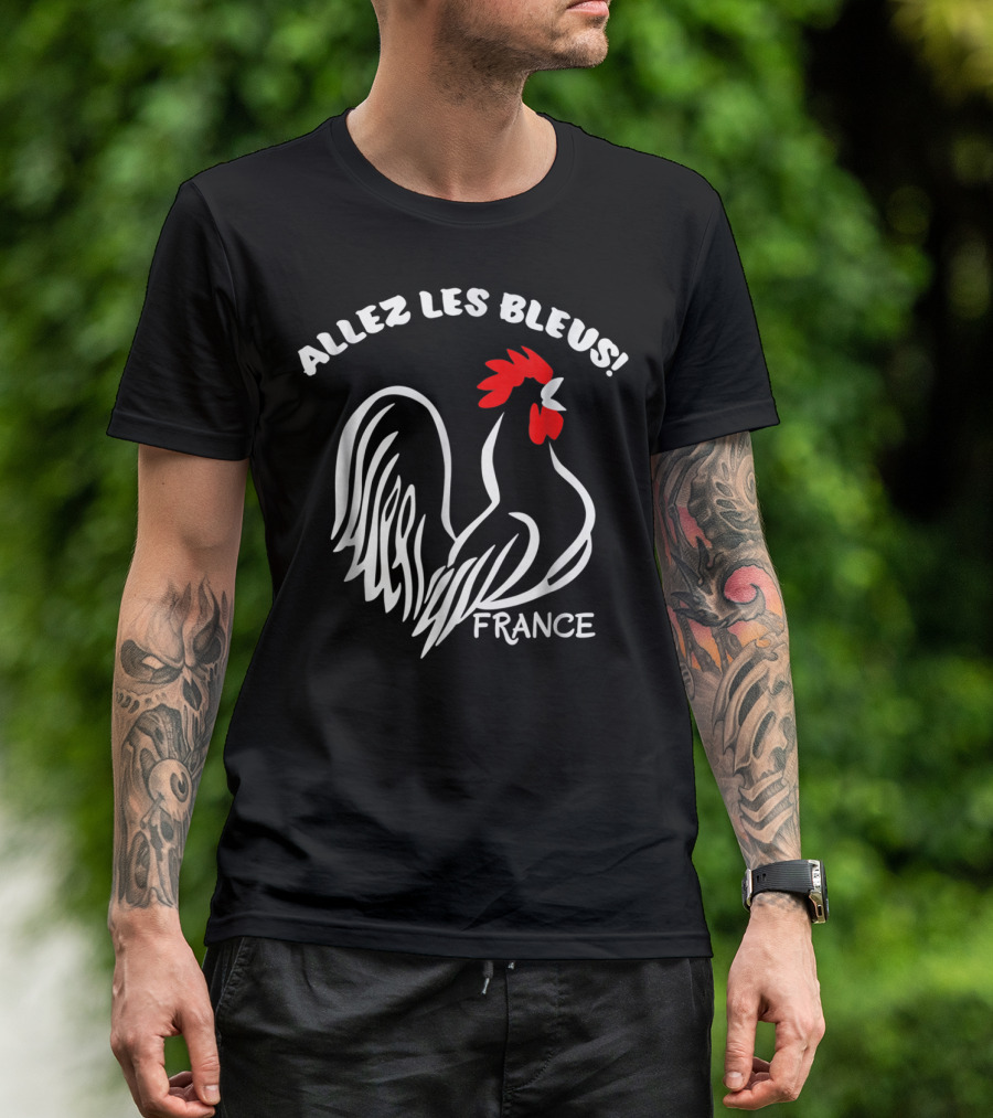 Allez Les Bleus France Soccer Football World Jersey T-Shirt