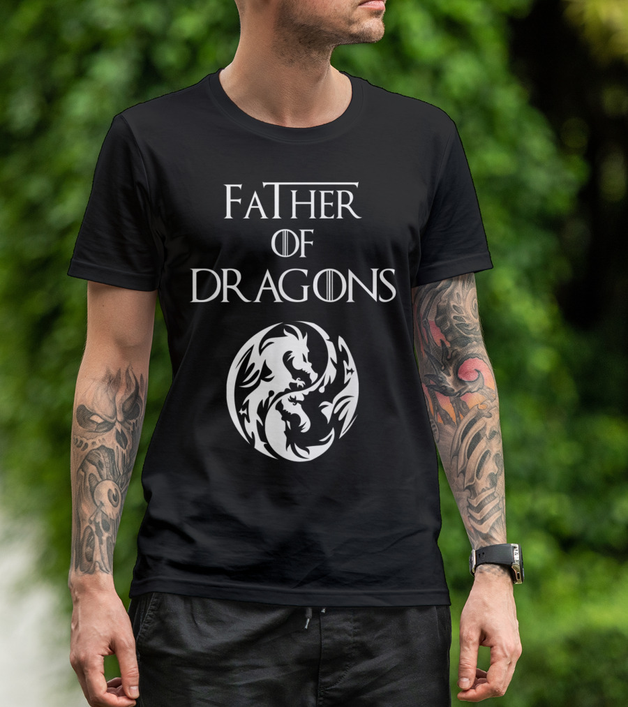 Father Of Dragons Yin Yang T-Shirt