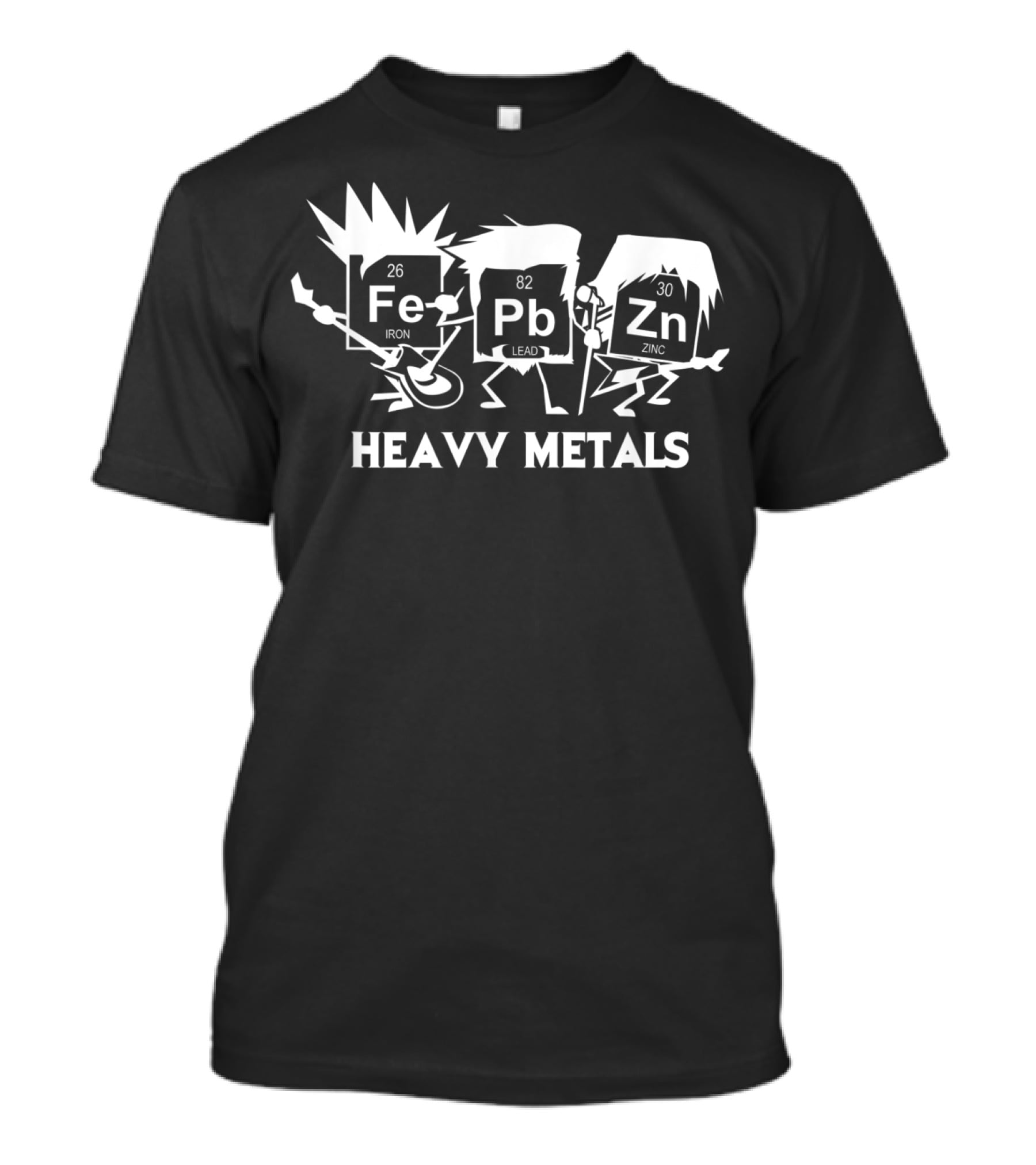 Funny Chemistry Elements Heavy Metals Fe Pb Zn T-Shirt