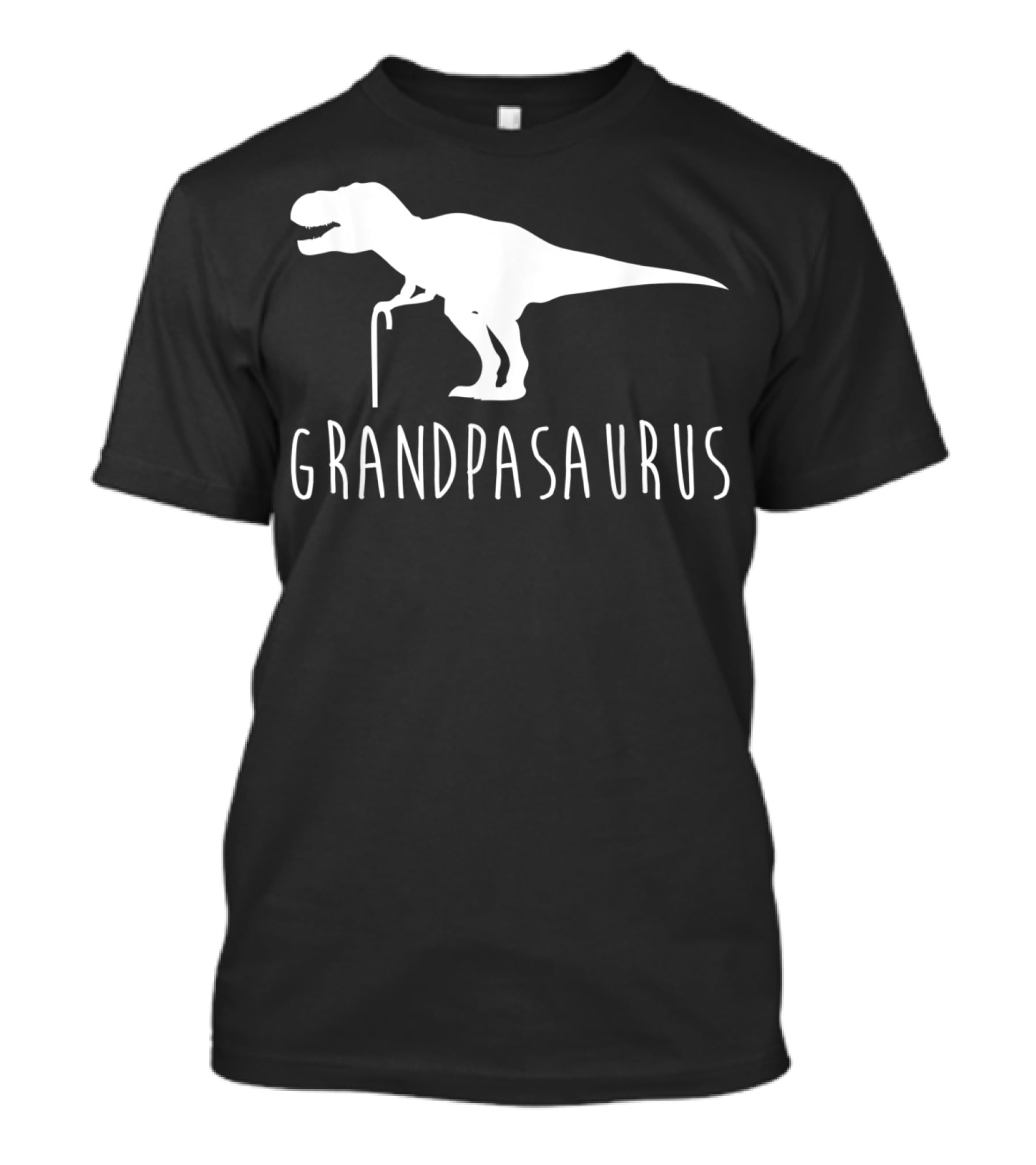 Grandpasaurus Lightweight Custom Ed Dinosaur Cane T-Shirt