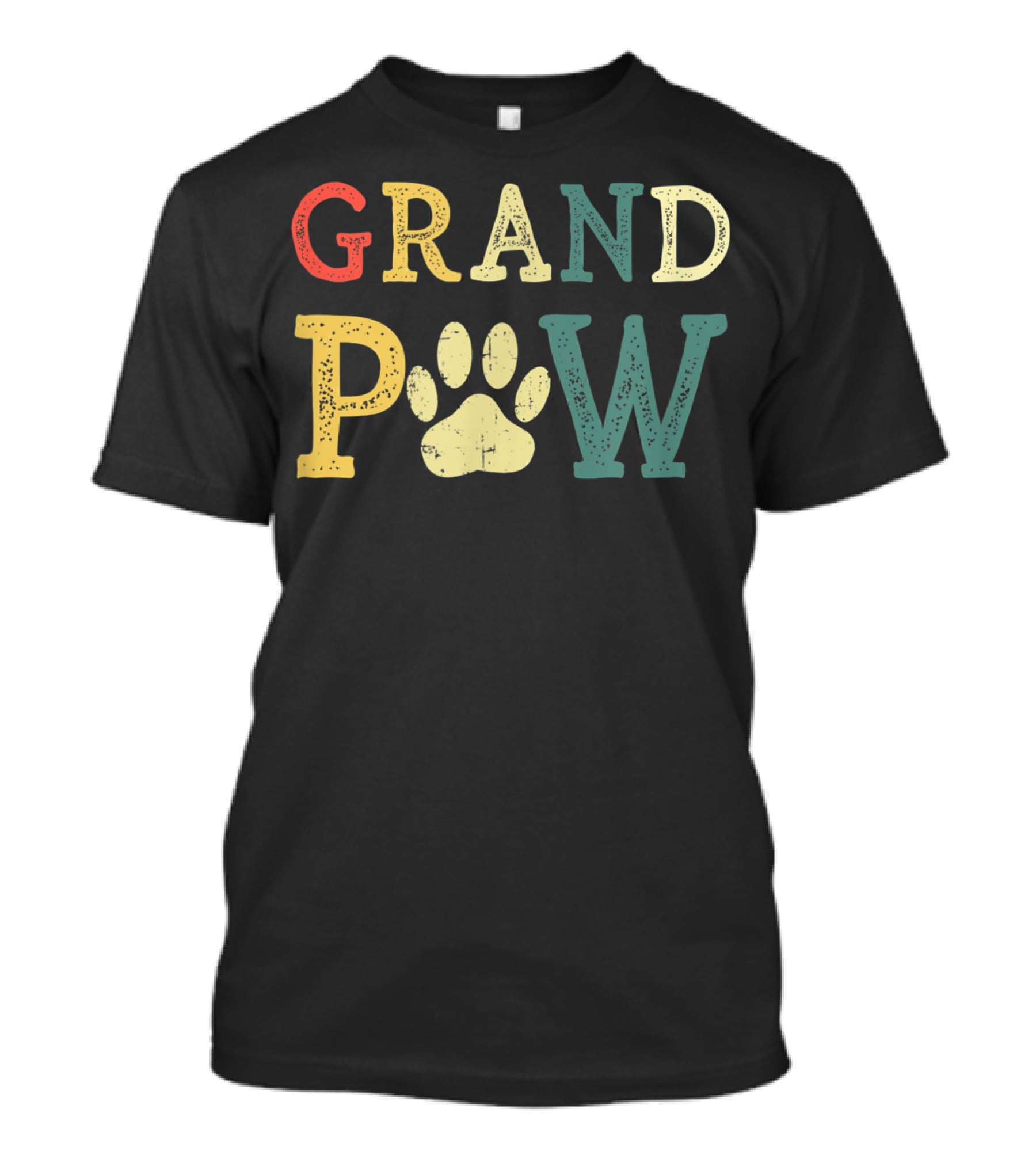 Grandpaw Dog Lover Paw Print Grandpa T-Shirt