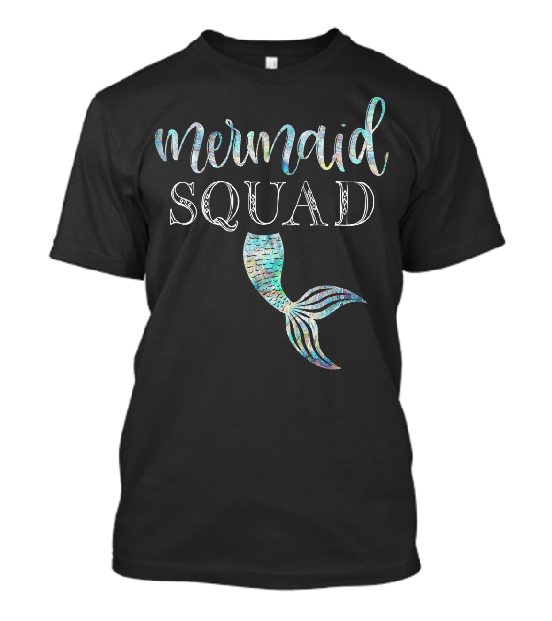 Mermaid Squad Party Cute Girl Family Tail T-Shirt