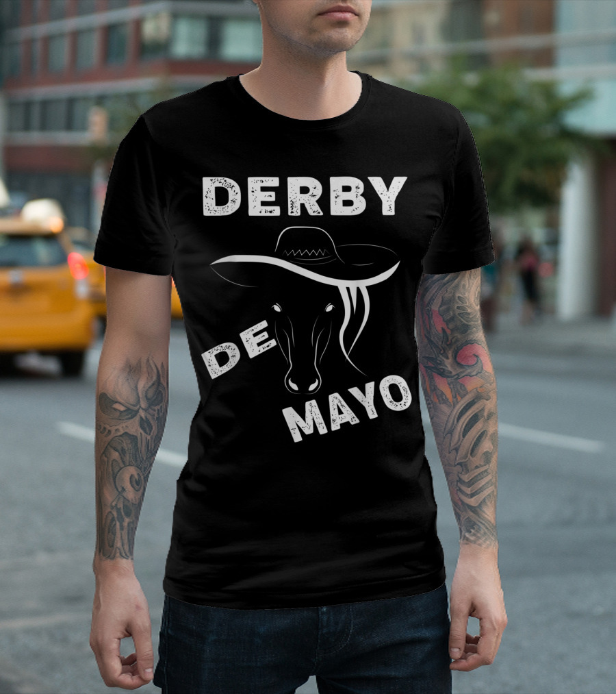 Derby De Mayo Sombrero Horse Race Mexican T-Shirt