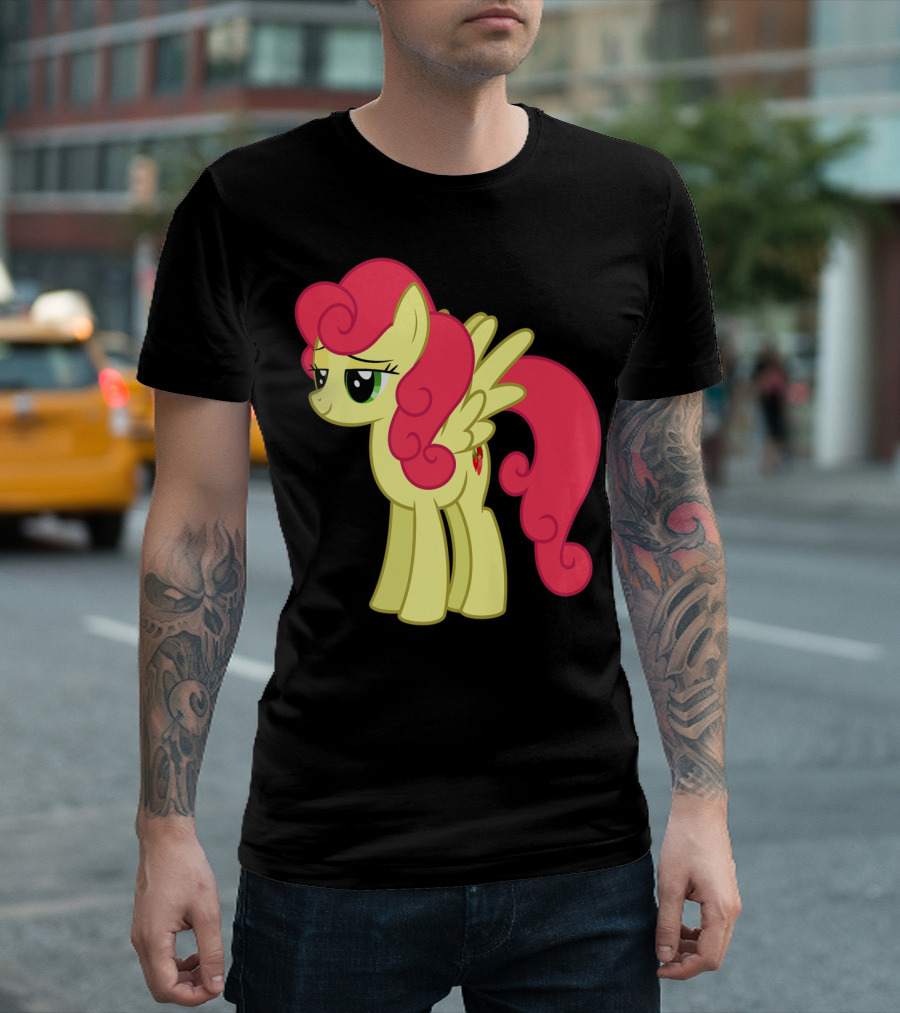 Daisy The Cut Horse Cartoon Style Character with Pink Mane and Wings T-Shirt