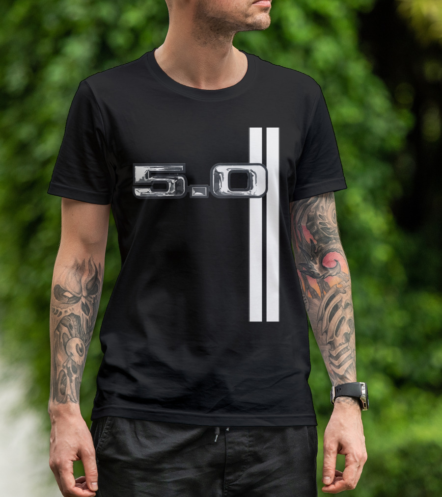 5.0 Racing Stripe Classic Car T-Shirt