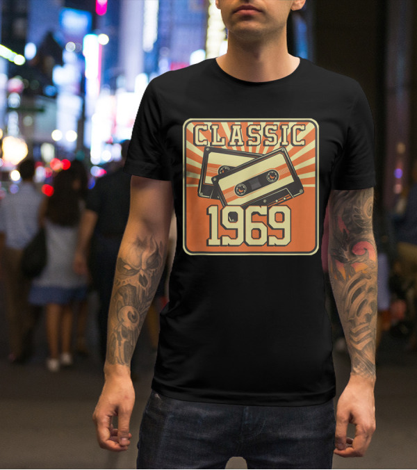 Classic 1969 Cassette 51st Birthday T-Shirt