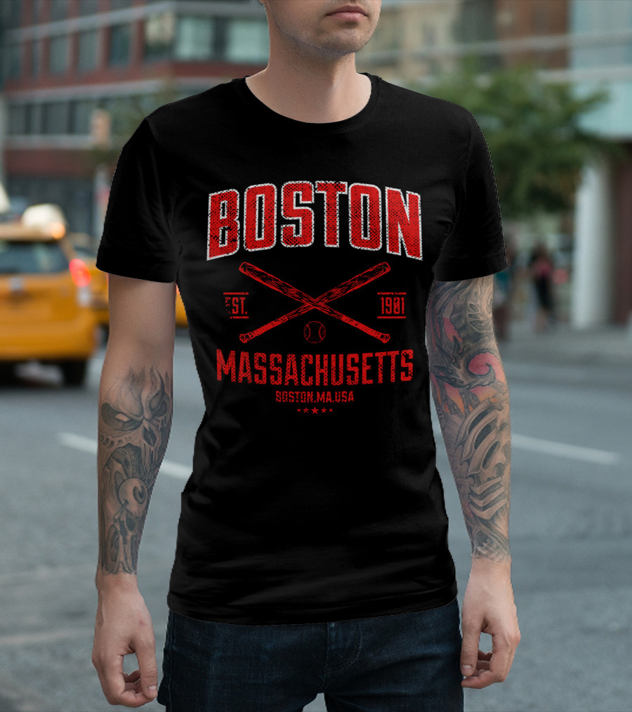Boston Massachusetts Baseball Est. 1901 T-Shirt