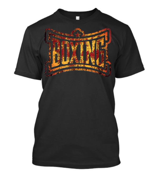 Boxing Rust Vintage Classic Boxer Retro Distressed Print T-Shirt