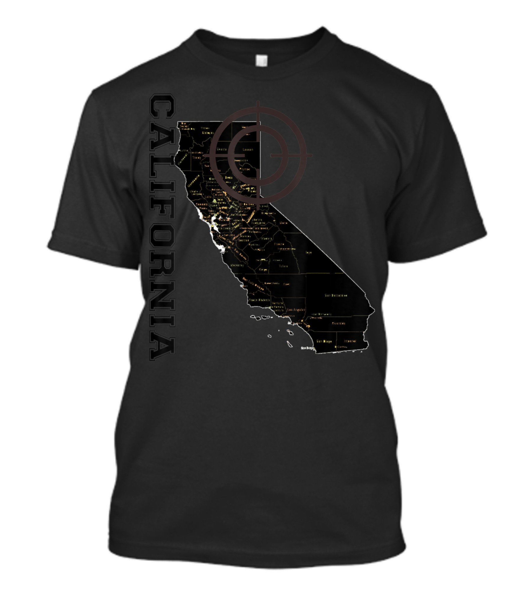 California Target Map Classic T-Shirt